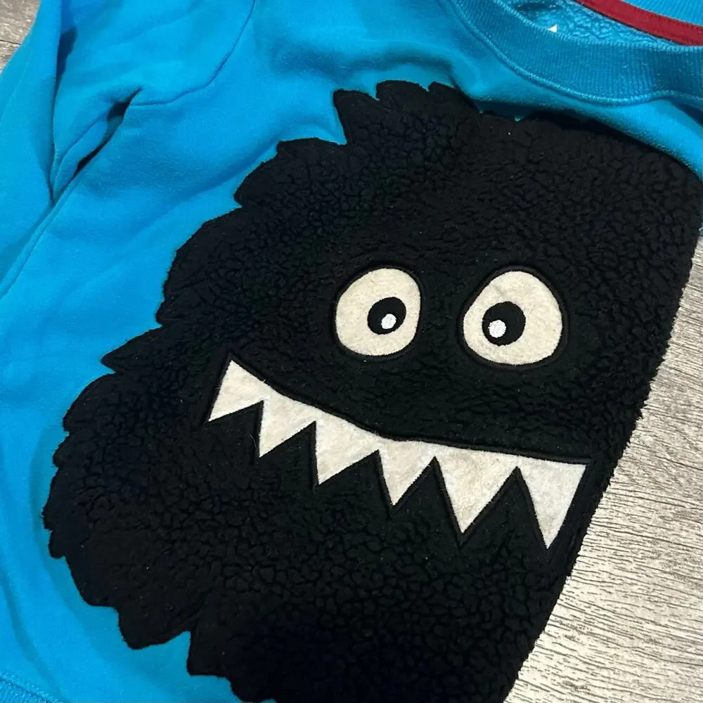 Blue Shirt Bundle Lot (3) Boys 6 Sweatshirt Button Up Dino Athletic T-Shirt